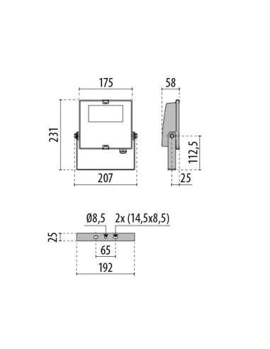 Prisma proiettore led 06115594 guell zero/a/w 10 40k-94 220-240v