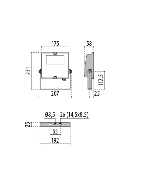 Prisma proiettore led 06115594 guell zero/a/w 10 40k-94 220-240v