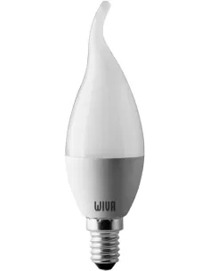 Wiva 90020008 Qtech LED-Basisflamme E14 4W 3000K Opal 240V