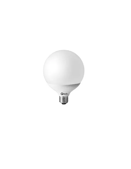 QTECH LED BASIC GLOBE D120 E27 15W 6K WHT 240V