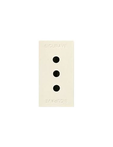 Ave 45906TS  Presa sicurave 2X10A+T  blanc