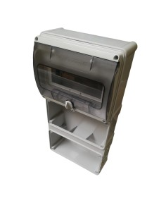 Palazzoli 579520 vertical 2-socket panel (first) - IP44 8 DIN modules