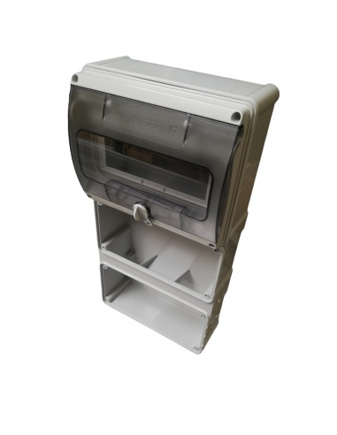 Palazzoli 579520 vertical 2-socket panel (first) - IP44 8 DIN modules