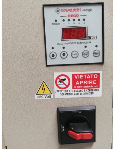 Ducati 415040065 Leistungsfaktor-Korrekturpanel mit langer Lebensdauer, 70 kVar, 415 V, 50 Hz