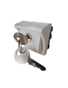 Legrand 074061 Mosaik-Schlüsselschalter 3 Positionen 2 Module weiß