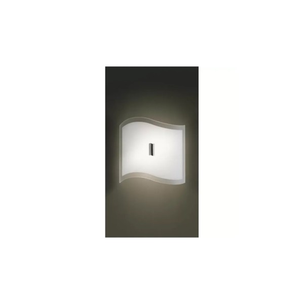 Onda 37 p pl Aplique techo 2xe27 75w blanco cristal