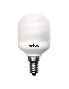 Wiva T45-9W E27 Fluorescent Lamp: Soft candle-type light 2700K.