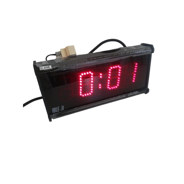 Horloge interne esclave Ible-first, 4 chiffres, LED rouges, simple face