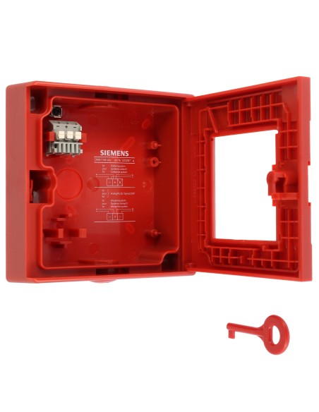 Siemens bpz:5222870001 dma 1192-a alloggiamento rosso per pulsante dma11