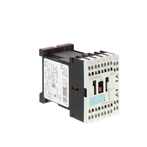 Siemens 3rt10152ab02 contattore s00 3kw 1nc 24v 50/60hz