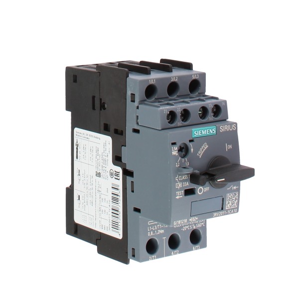 Disjoncteur Siemens 3rv20111ca10 s00 1,8...2,5a
