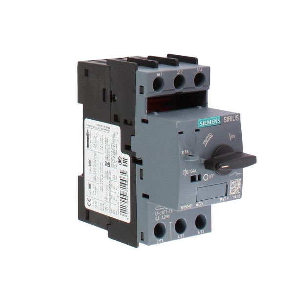Disjoncteur Siemens 3rv23111hc10 s00 pour démarreur combiné 8 A