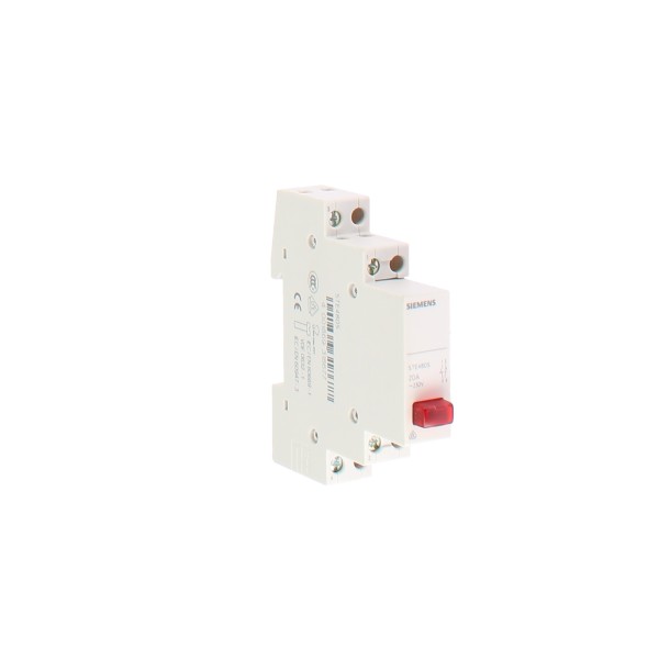 Bouton-poussoir rouge Siemens 5TE4805 1NO/1NC 20A 230VCA