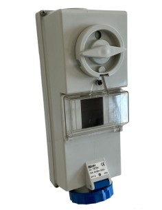 Schyller 16754 Presa interbloccata con din 16a 2p+t 220V