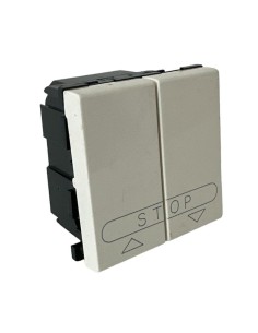 Bouton double Legrand 074025 pour volets roulants, compatible avec la série Mosaic/Cross