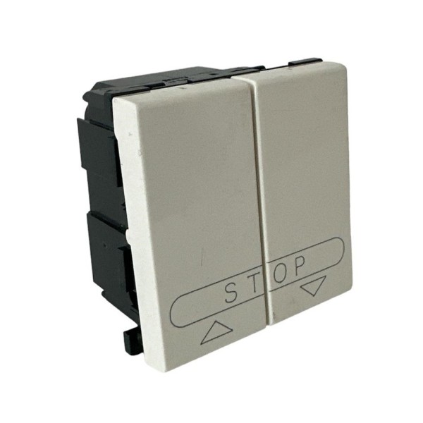 Bouton double Legrand 074025 pour volets roulants, compatible avec la série Mosaic/Cross