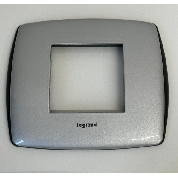 Legrand 682533 vela t-alluminio metal 2 modules