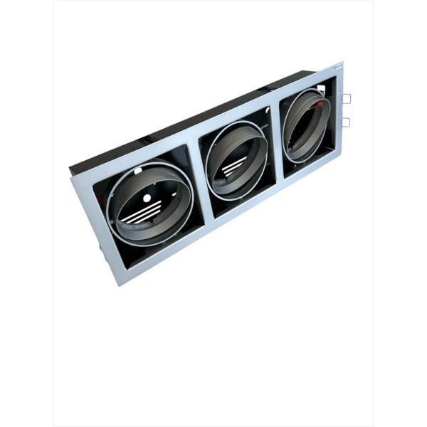 Domino 6030000 mercantia rectangulaire ar111 3x50/100w g53 12v gris 50x18x8,5cm