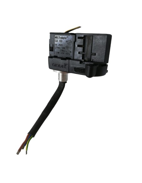 Global ga69-2 connettore adattatore lampada a sospensione per binario trifase bianco 220V con cavo