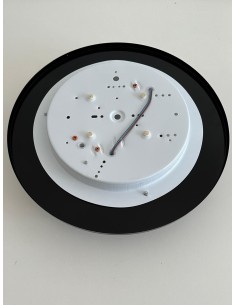 Rossini 1634-35-n Plafonnier rond en verre opale 2xe27 max 60W 230V noir diam.37cm 2