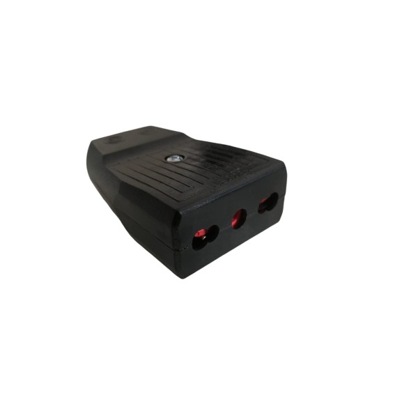 Diemme 032/N 2p+t 10/16a black flying socket