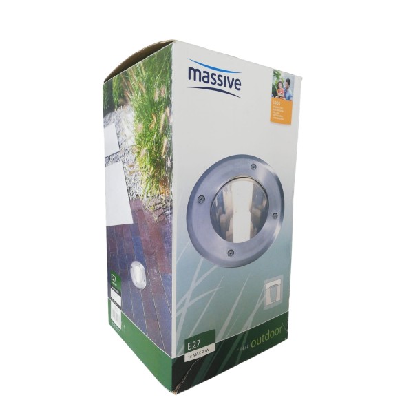 Philips massive 17020/47/10 acapulco stainless steel recessed road lights ip67 e27