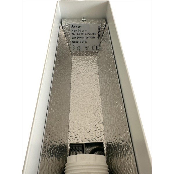 Viabizzuno f6.104.23 net 24 blanc mural et plafond 1x26w g24q-3