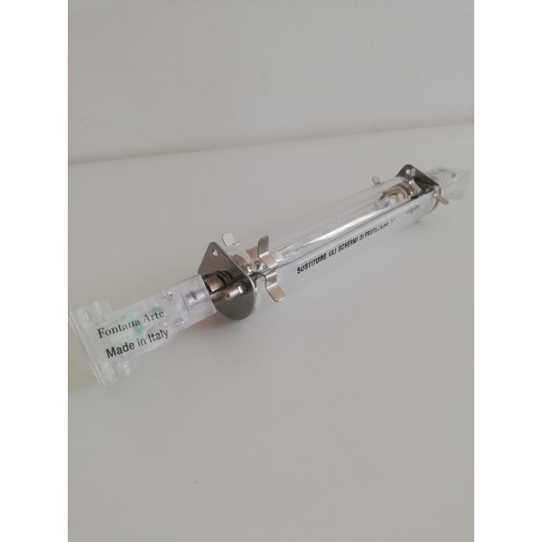 Lampe Fontana Arte AT2FVS sur câbles parallèles Spark 1x230W R7S avec verre