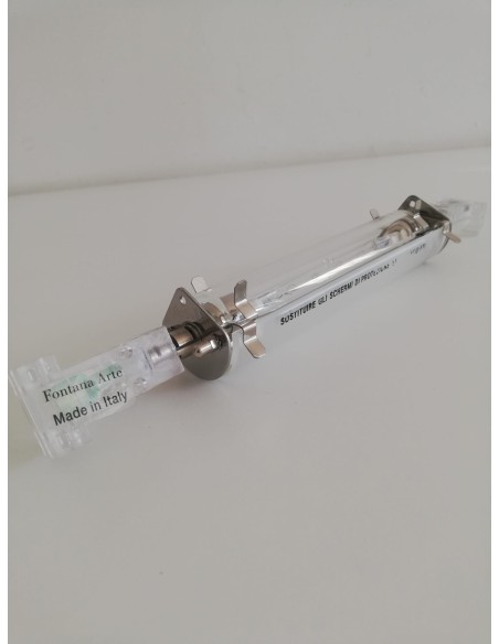 Fontana arte at2fvs lampada su cavi paralleli scintilla 1x230w r7s con vetro