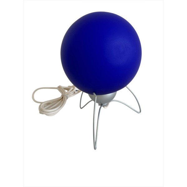 Lampe de table Pan International PFA581 Bobo 230 V 40 W E14 diffuseur en verre bleu