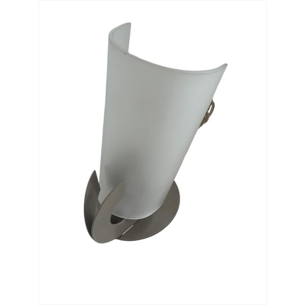 Terzani og32bf3 Solune lampada da tavolo nikel vetro acidato e14 1x40w