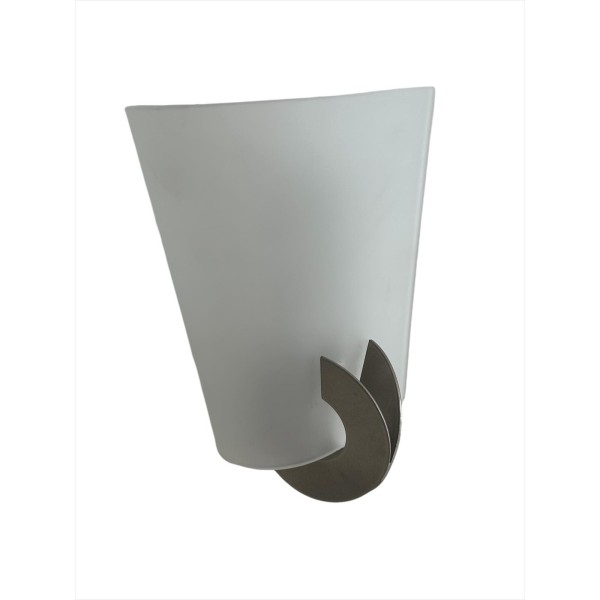 Terzani OG30AF3 Solune parete nikel vetro sabbiato e14 1x40w