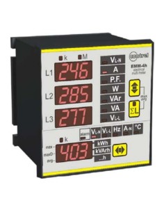 Contrel emm-4hp-485 multimetro da quadro 110-230-400vac rs485
