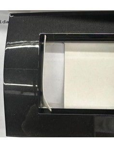 Placa de tecnopolímero Abb elos soft 6 módulos gris pizarra