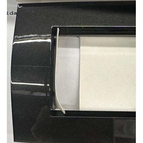 Placa de tecnopolímero Abb elos soft 6 módulos gris pizarra