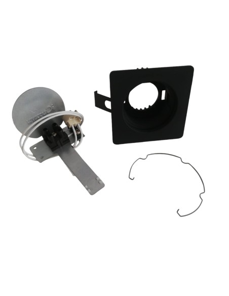 Iguzzini 8003 fixed square laser recessed spotlight 50w 12v qr cbc 51