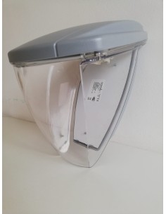 Novalux a5652gt plafoniera lord grigia/trasparente 1x26w 230v g24d3