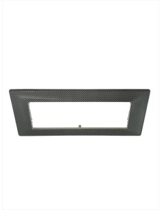 Legrand  070207 Placca ergo abs 6 moduli grigio chiaro reticolato 2