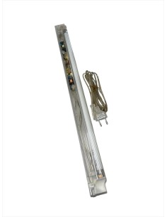 Targetti 3914140 slimlight reglette g5 14w 4000°k transparent 65cm with switch 2