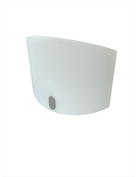 Vistosi Dondolo Wall Lamp Satin White Glass 1x100w E27 Dim.23x16cm