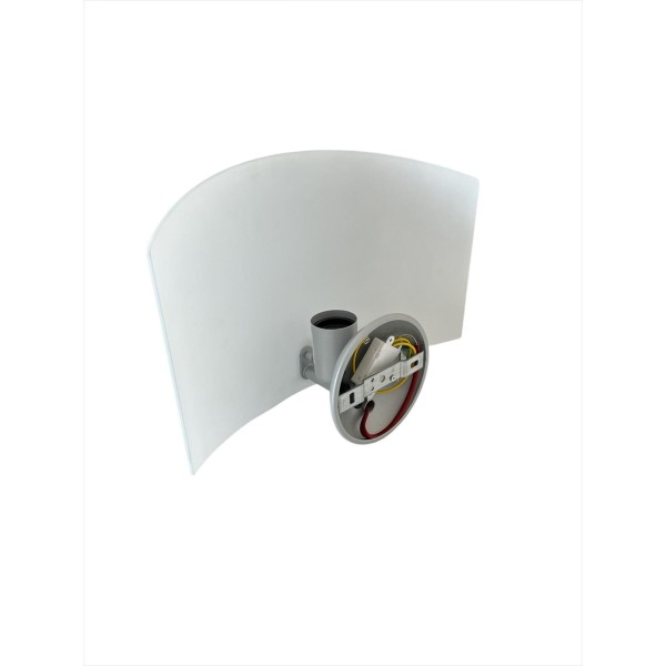 Vistosi Dondolo Applique Verre Blanc Satiné 1x100w E27 Dim.23x16cm