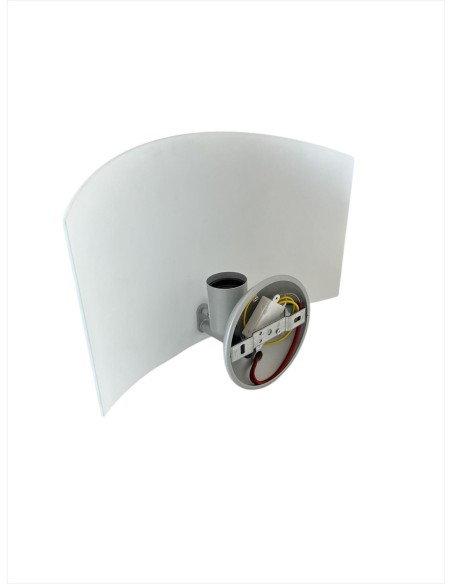 Vistosi Dondolo Applique vetro bianco satinato  1x100w e27  Dim.23x16cm