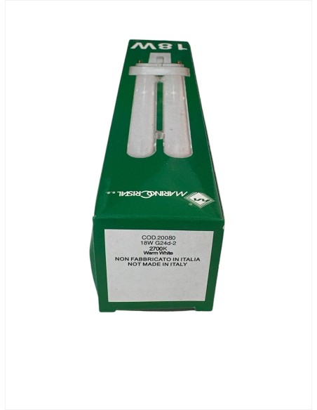 Marino Cristal 20080 Compact Fluorescent Lamp G24-D2 18w 2700°k (Warm)
