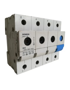 Siemens 5sg7161 seccionador portafusibles minizado d02 63a 3p n 400v