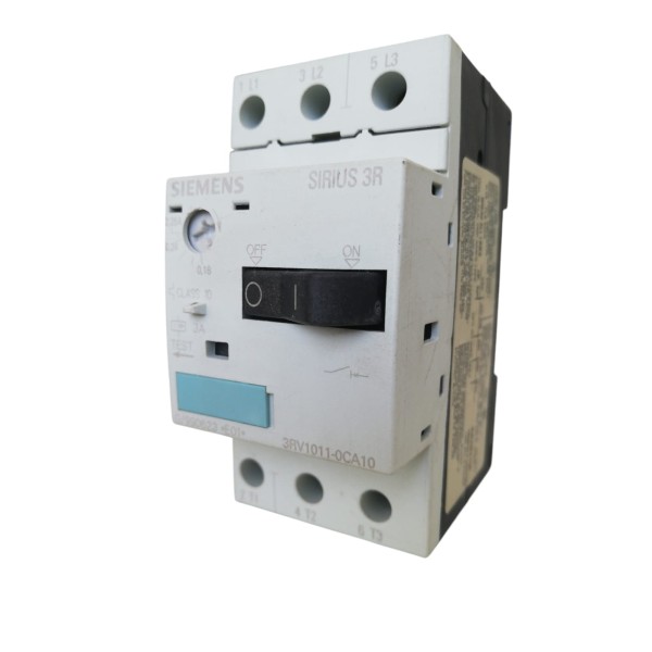 Siemens 3rv10110ca10 interruttore automatico salvamotore s00 0,18/0,25a 100ka