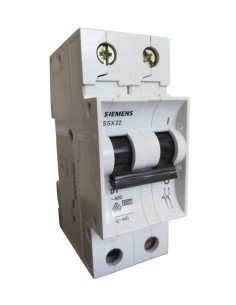 Siemens 5sx22018 interruttore magnetotermico 2p d 1a 6ka