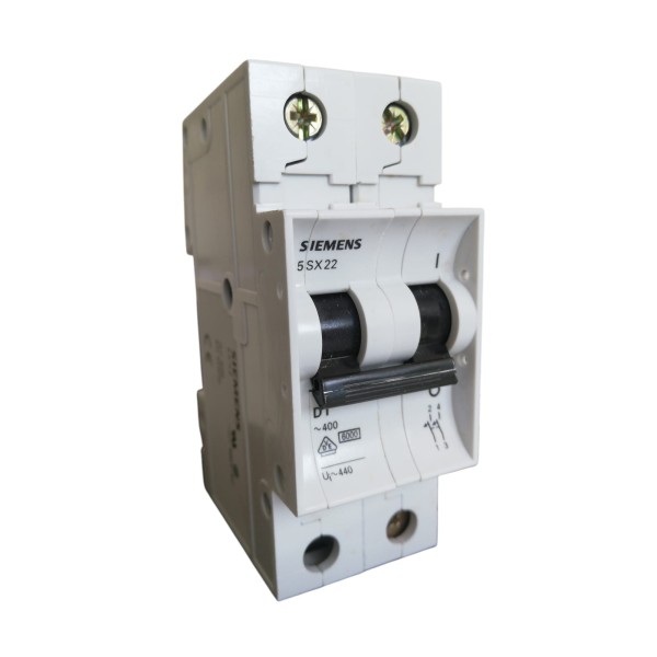 Siemens 5sx22018 2p d 1a 6ka circuit breaker