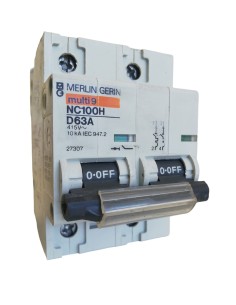 Merlin Gerin 27307 interruttore automatico magnetotermico nc100h 2p d 63a 10ka