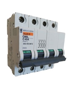 Merlin Gerin 25454 interruttore automatico magnetotermico 4p 50a 15k c60