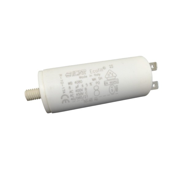 Condensateur Icar wb4080 wb40 8 mF 400 Vca